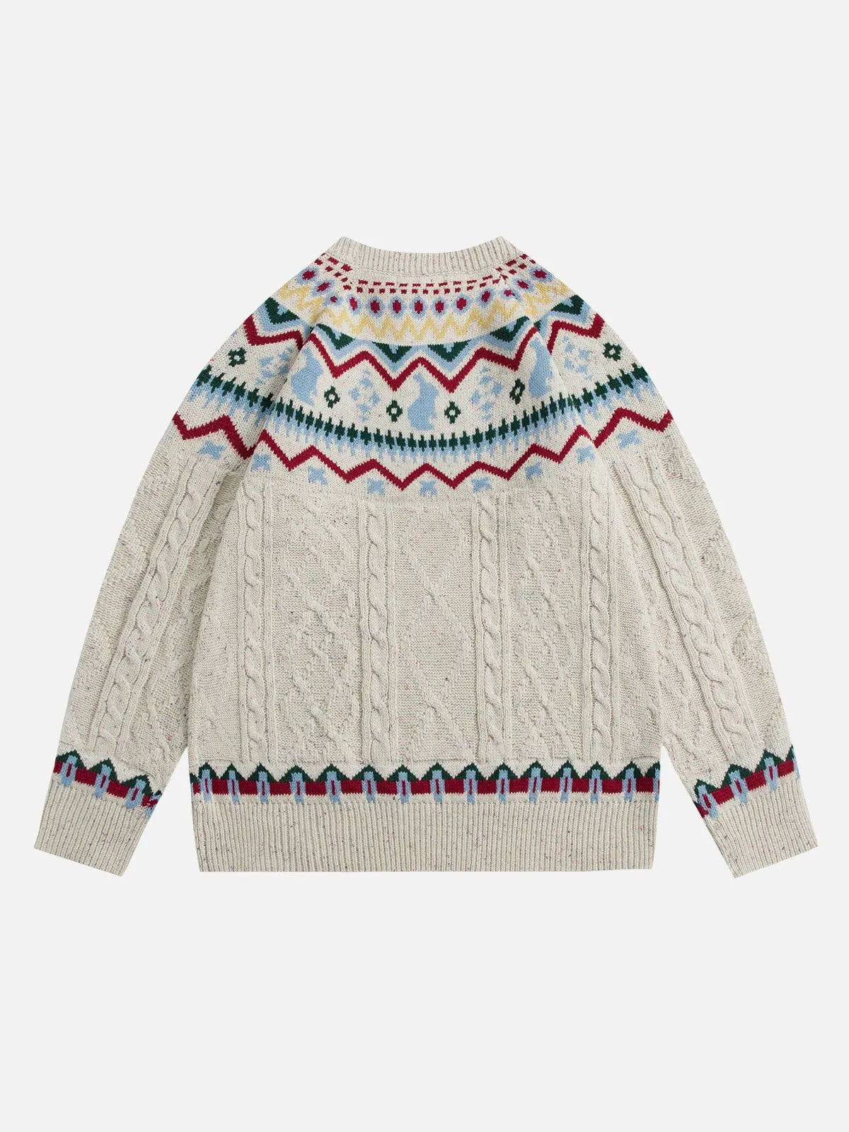 AlanBalen® - Fair Isle Knitted Sweater