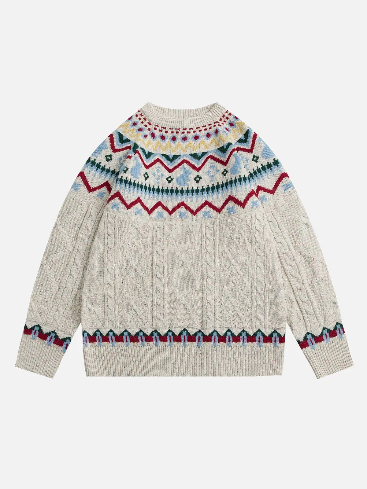 AlanBalen® - Fair Isle Knitted Sweater