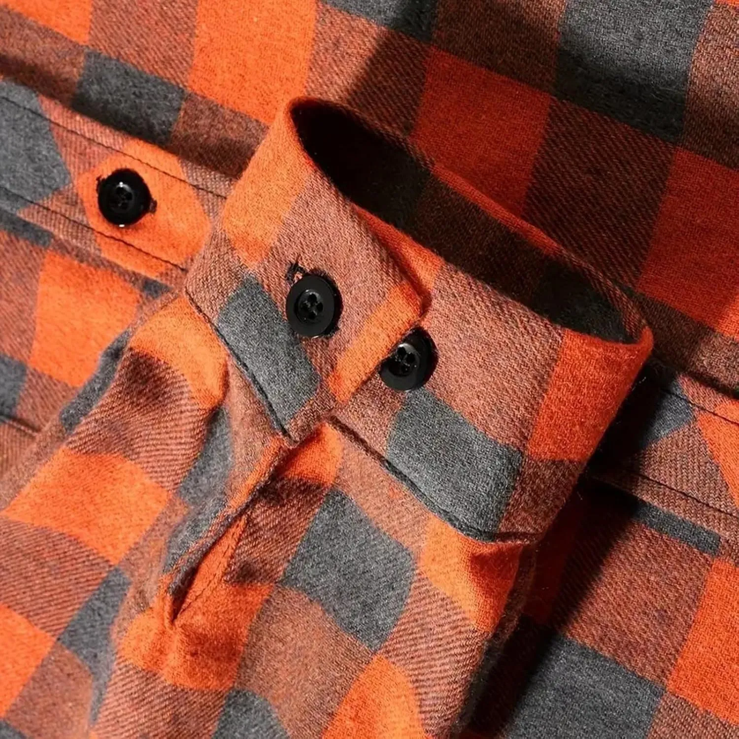 Men's Plaid Hooded Shirts Casual Long Sleeve Lightweight Shirt Button Down Flannel Plaid Jckets with Pocket