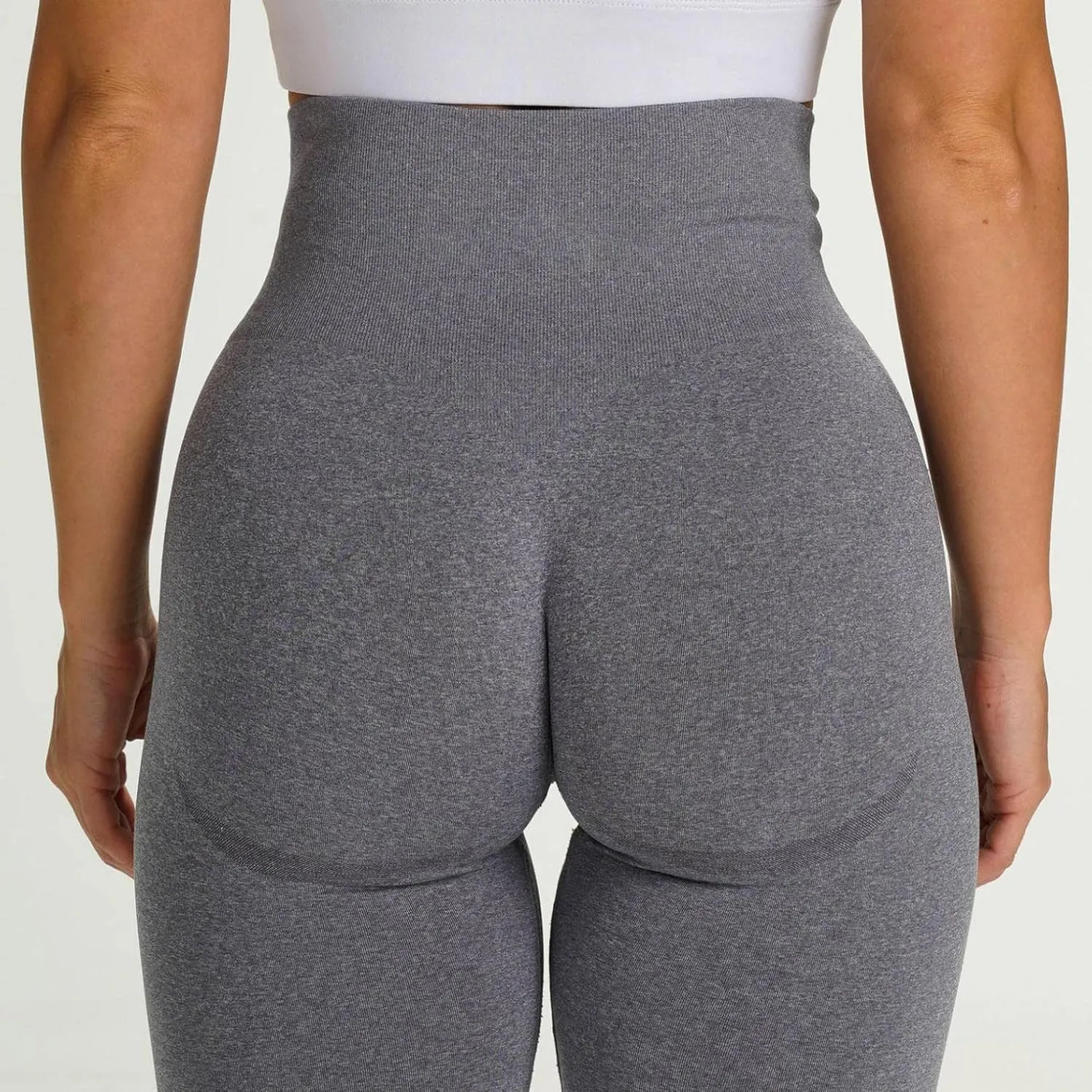 Women High Waist Workout Yoga Pants Gym Smile Contour Seamless Scrunch Butt Lift Leggings Compression Yoga Pant Tights