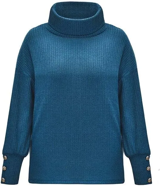 Women's Oversized Sweaters 2023 Knitted Button Loose Women Sleeve Sweater Casual Long Sleeve Crewneck Loose Long