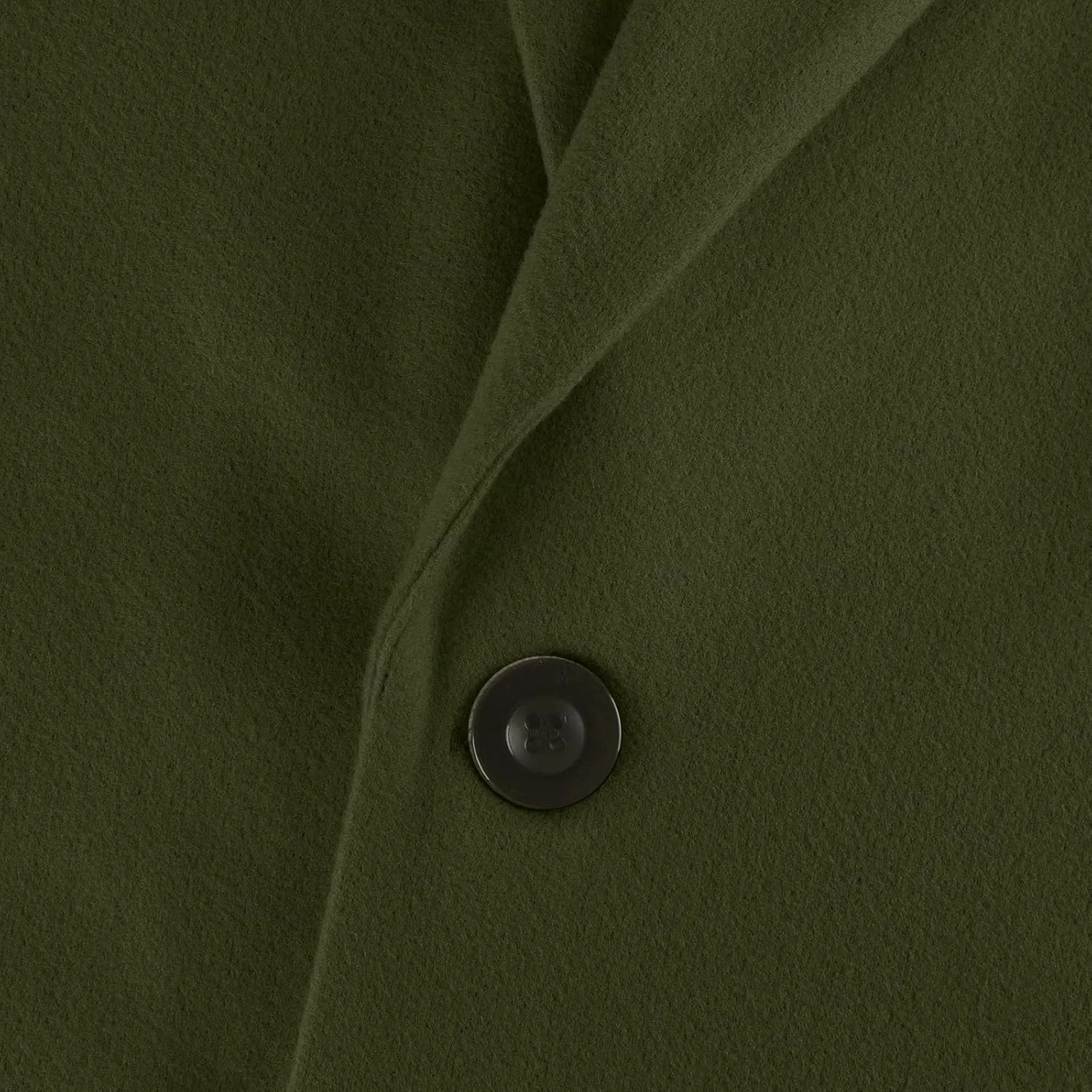 Womens Pea Coats Lapel Neck Button 3/4 Sleeve Coats Winter Double Breasted Wool Coats with Pockets
